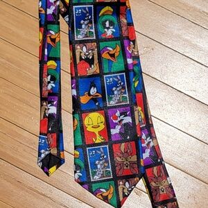 Vintage 90s Looney Tunes Mens Dress Necktie